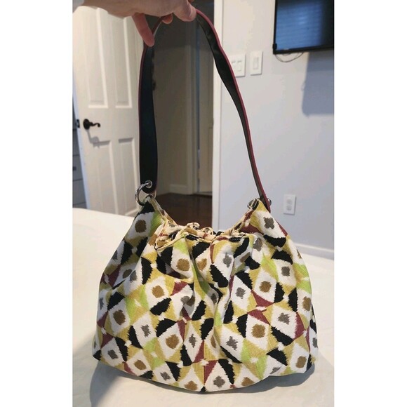 STEPHANIE JOHNSON Multi-Color Single handle Shoulder Bag  Canvas Tote Boho Bag - Picture 1 of 8